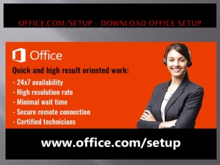 Office.com/setup - Enter Setup Product Key