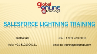 Salesforce lightning training |Salesforce lightning developer