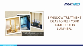 Window Treatment Ideas to Keep Your Home Cool In Summer
