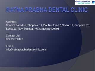 Best orthodontist in navi mumbai | Ratna Prabha Dental Clinic