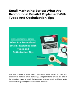 What Are Promotional Emails? Explained With Types And Optimization Tips