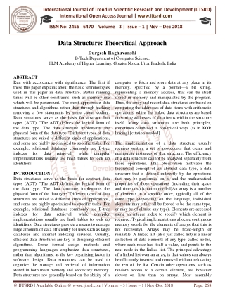 Data Structure Theoretical Approach