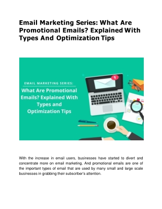 What Are Promotional Emails? Explained With Types And Optimization Tips