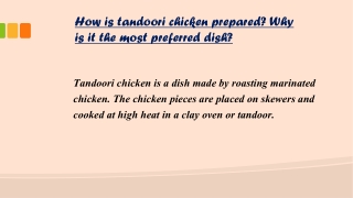 Tandoori chicken in surrey