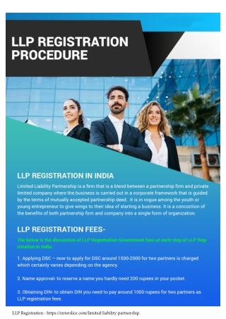 Limited Liability Partnership Registration - Enterslice
