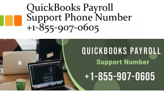 QuickBooks Payroll Support Phone Number 1-855-907-0605