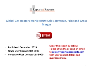 Global Gas Heaters Market 2019: Key Manufacturers, Market Trends