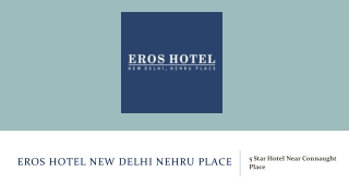 5 Star Hotel Near Connaught Place 