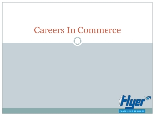 Careers In Commerce