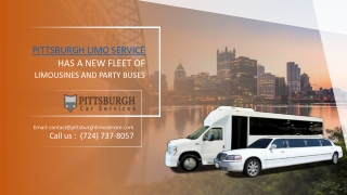 Pittsburgh Limo Service Has a New Fleet of Limousines and Party Buses