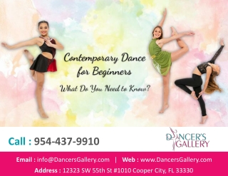 Contemporary Dance for Beginners: What Do You Need to Know?