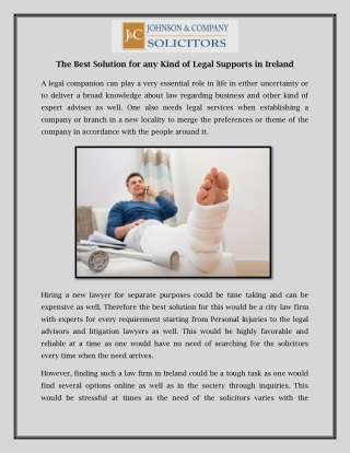 The Best Solution for any Kind of Legal Supports in Ireland