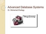 Advanced Database Systems