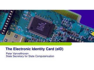 The Electronic Identity Card (eID)