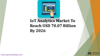 IoT Analytics Market Status and Future Forecasts to 2026