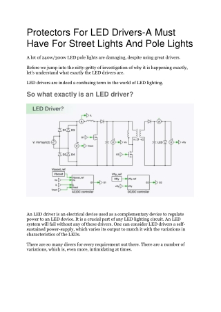 Best Energy Efficient LED Street Lights