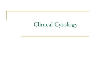Clinical Cytology
