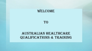 Aged Care Courses Melbourne