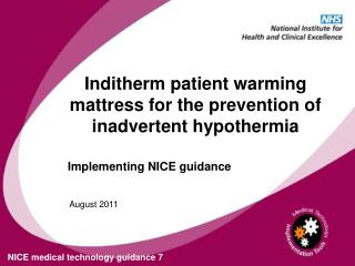 Implementing NICE guidance