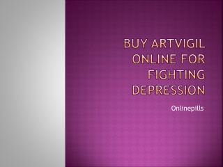 Buy Artvigil online for fighting depression