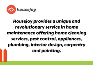 Home maintenance services in india