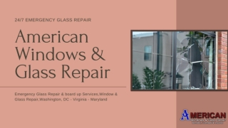 Best solution for Emergency Glass Repair service at Alexandria VA