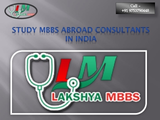 Study MBBS Abroad Consultants in India