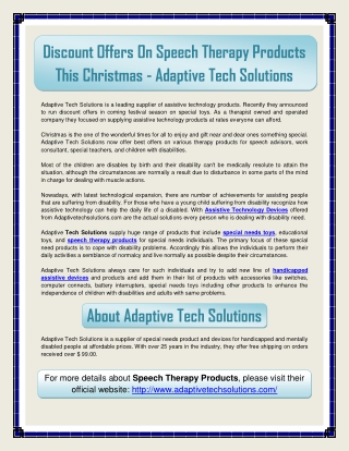 Assistive Technology Devices