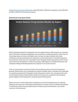 Global Remote Firing System Market