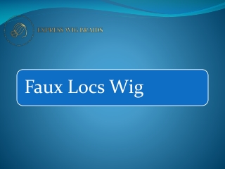 Faux Locs Wig