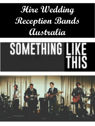 Hire Wedding Reception Bands Australia