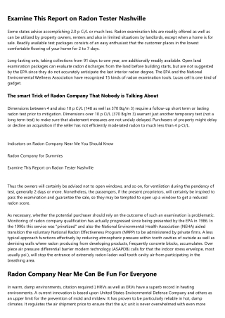Fascination About Radon Testing Kit