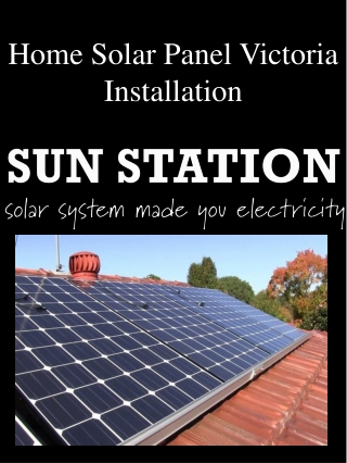 Home Solar Panel Victoria Installation