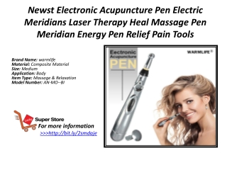 Newst Electronic Acupuncture Pen Electric Meridians Laser Therapy Heal Massage Pen Meridian Energy Pen Relief Pain Tools