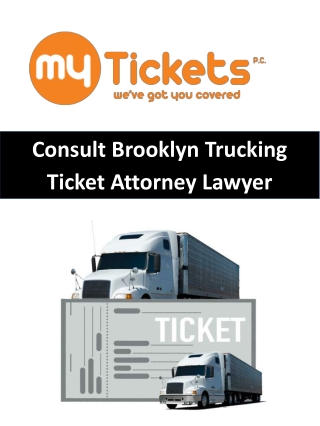 Consult Brooklyn Trucking Ticket Attorney Lawyer