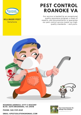 Pest Control Roanoke VA | Killinger Pest Solutions