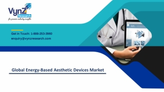 Global Energy-Based Aesthetic Devices Market – Analysis and Forecast (2019-2024)