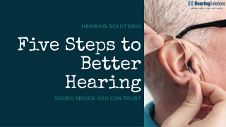 Five Steps to Better Hearing