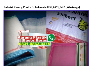 Industri Karung Plastik Di Indonesia Ô83I_Ô863_Ô4I5[wa]