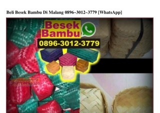 Beli Besek Bambu Di Malang Ö8963Ö123779[wa]