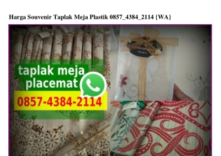 Harga Souvenir Taplak Meja Plastik 0857~4384~2II4[wa]