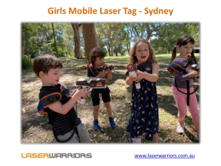 Girls Mobile Laser Tag - Sydney