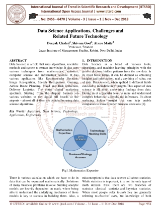 Data Science Applications, Challenges and Related Future Technology