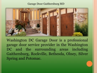 Garage Door Gaithersburg MD