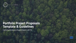 Portfolio Project Proposals Template &amp; Guidelines