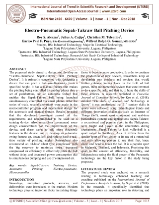Electro Pneumatic Sepak Takraw Ball Pitching Device