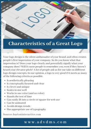 Characteristics of a Great Logo