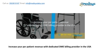 Increase your per patient revenue with dedicated DME billing provider in the USA