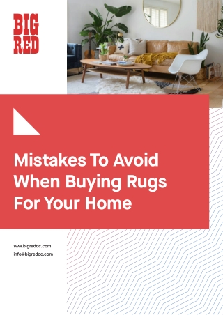 Mistakes to Avoid when Buying Rugs for Your Home