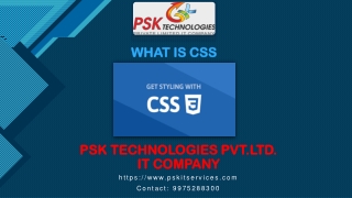 Introduction to css ppt presentation